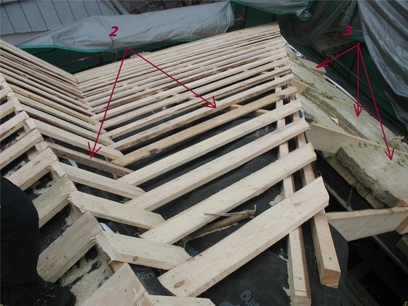 Кровельный угол из обрешетки